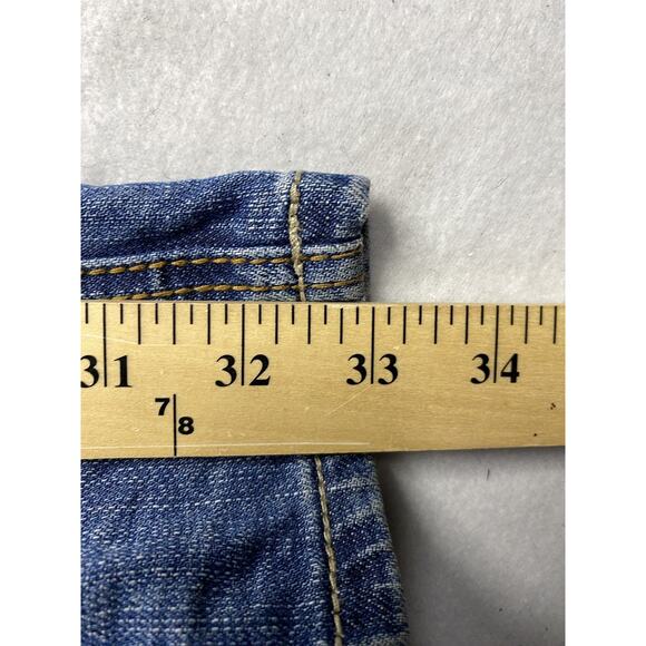 Rock And Roll Jeans Womens 30x34 (32x33) Blue Western Mid Rise Riding Bootcut - Picture 9 of 9